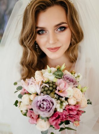 Bride's morning. Fine art wedding. Happy Bride